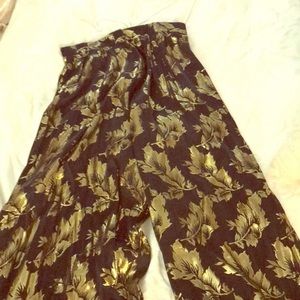 High waisted palazzo pants